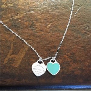 Tiffany and Co Double Heart Tag Pendant